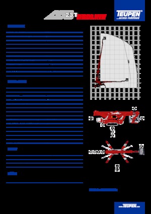 Pásové teleskopické pracovní plošiny TEUPEN LEO23T 