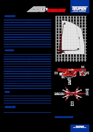 Pásové teleskopické pracovní plošiny TEUPEN LEO23T 