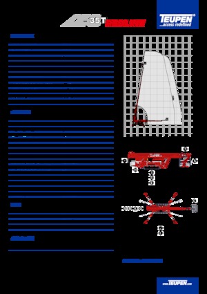 Pásové teleskopické pracovní plošiny TEUPEN LEO35T