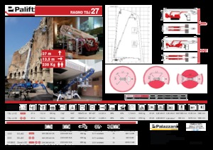 Pásové teleskopické pracovní plošiny Palazzani TSJ 27 C