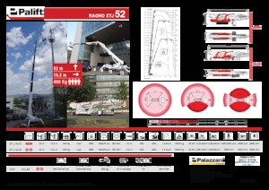 Pásové teleskopické pracovní plošiny Palazzani XTJ 52+ C