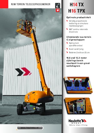 Kolové teleskopické pracovní plošiny Haulotte H16 TPX