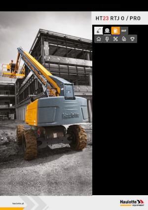 Kolové teleskopické pracovní plošiny Haulotte HT23 RTJ PRO