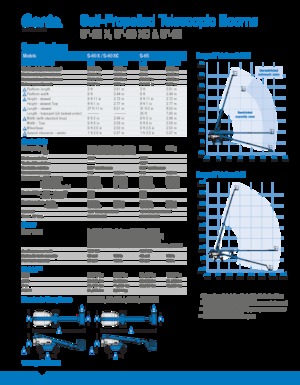 Kolové teleskopické pracovní plošiny Genie S-65
