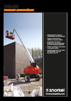 Kolové teleskopické pracovní plošiny Snorkel T46JRT