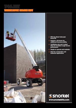 Kolové teleskopické pracovní plošiny Snorkel T46JRT