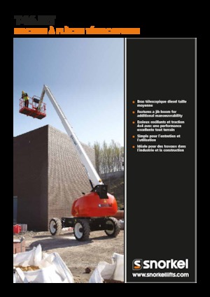 Kolové teleskopické pracovní plošiny Snorkel T46JRT