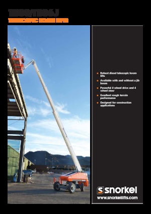 Kolové teleskopické pracovní plošiny Snorkel TB86J
