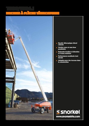 Kolové teleskopické pracovní plošiny Snorkel TB86J