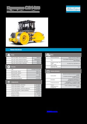 Tříkolové válce Dynapac CS 1400