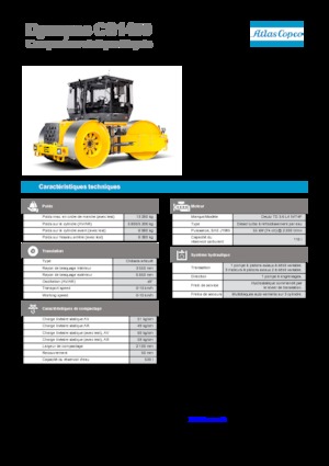 Tříkolové válce Dynapac CS 1400