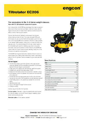 Tiltrotátory engcon EC206