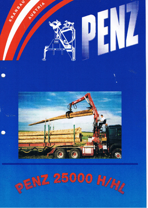 Lesnické jeřáby PENZ 25000 HL