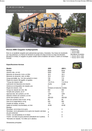 Lesnické jeřáby Kronos 4000