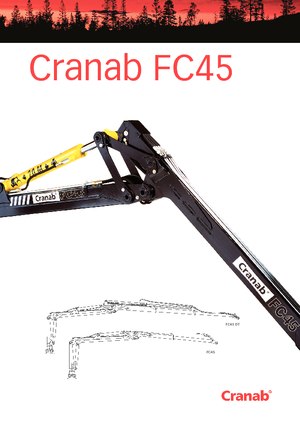 Lesnické jeřáby Cranab FC 45 Tele