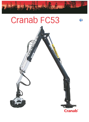 Lesnické jeřáby Cranab FC 53 DT