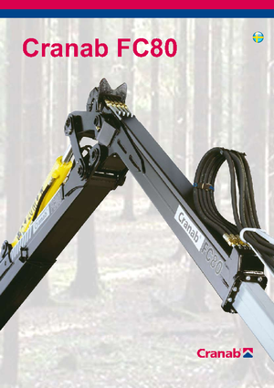 Lesnické jeřáby Cranab FC 80 Combi