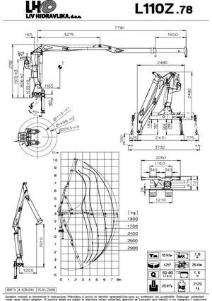 Lesnické jeřáby LIV L 110 Z 78