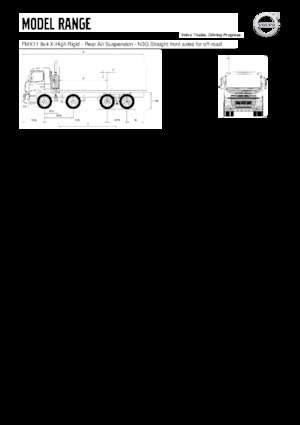 Tuhé podvozky Volvo Trucks FMX11.330 8x4 X-High Rigid