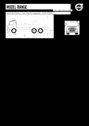 Tuhé podvozky Volvo Trucks FMX13.420 6x2 Platform - Tag