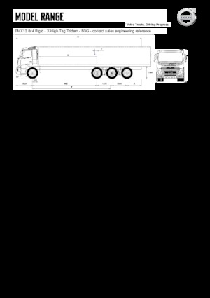 Tuhé podvozky Volvo Trucks FMX13.420 8x4 Rigid - X-High Tag Tridem