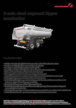 Sklápěcí návěsy Schwarzmüller 2-axle steel segment tipper semitrailer - wheelbase 1,810 mm
