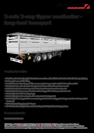 Sklápěcí návěsy Schwarzmüller 3-axle 3-way tipper semitrailer - long-haul transport