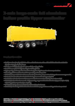 Sklápěcí návěsy Schwarzmüller 3-axle large-scale full aluminium hollow profile tipper semitrailer