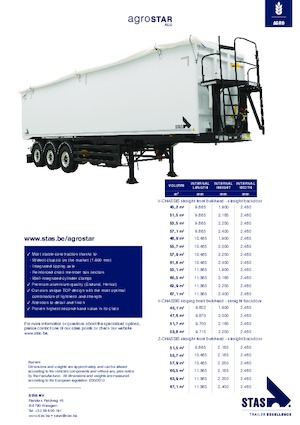 Sklápěcí návěsy Stas Agrostar