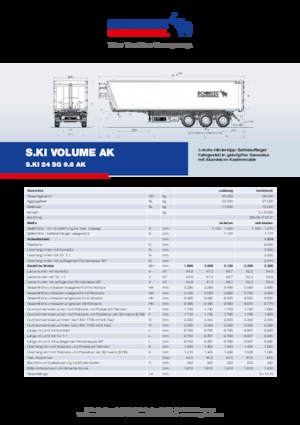 Sklápěcí návěsy Schmitz Cargobull S.KI LIGHT 24 SG 9.6 AK