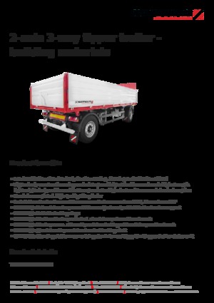Sklápěcí přívěsy Schwarzmüller 2-axle 3-way tipper trailer - building materials