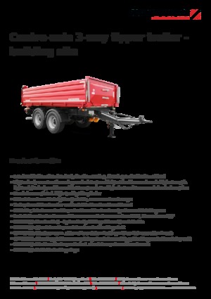 Sklápěcí přívěsy Schwarzmüller Centre-axle 3-way tipper trailer - building site