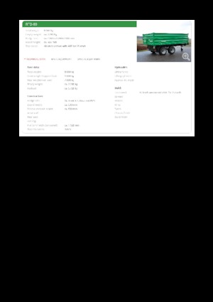 Sklápěcí přívěsy Reisch RTD-80