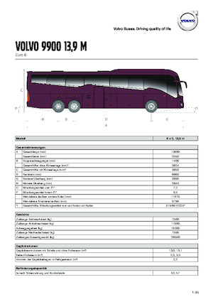 Dálkové autobusy Volvo Buses 9900 13.9