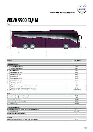 Dálkové autobusy Volvo Buses 9900 13.9