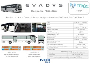 Dálkové autobusy Iveco Evadys 13m 