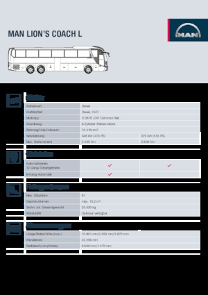 Dálkové autobusy MAN Lion’s Coach L
