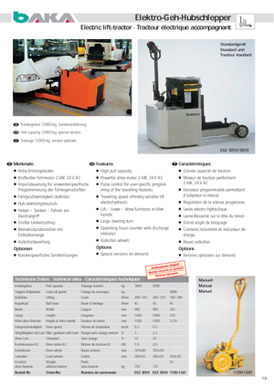 Polní tahače Baka EGZ 5010 SO