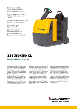 Polní tahače Jungheinrich EZS 350