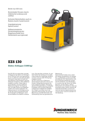 Polní tahače Jungheinrich EZS 130