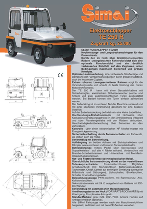 Polní tahače Simai TE 250 R