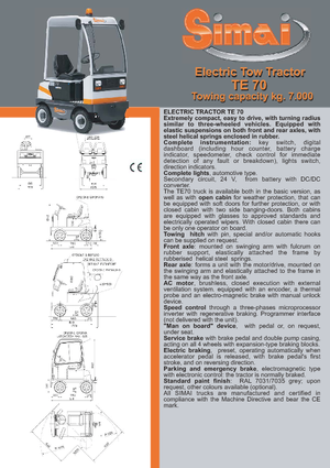 Polní tahače Simai TE 70 ac
