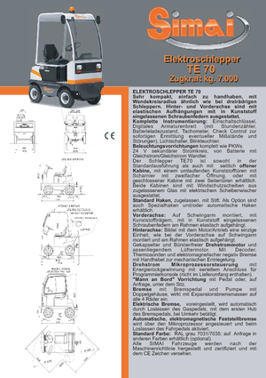 Polní tahače Simai TE 70 ac