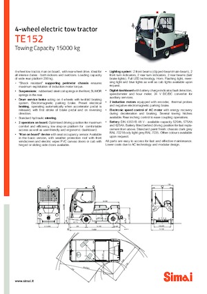 Polní tahače Simai TE 152