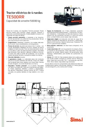 Polní tahače Simai TE 500 RR