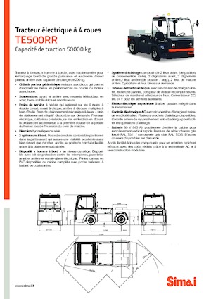 Polní tahače Simai TE 500 RR