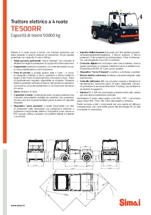 Polní tahače Simai TE 500 RR