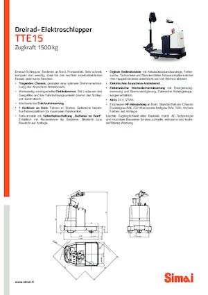 Polní tahače Simai TTE 15