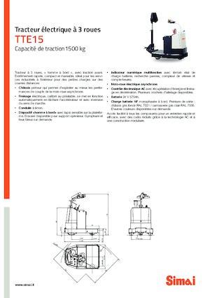 Polní tahače Simai TTE 15