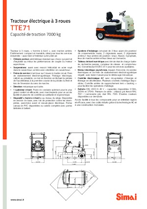 Polní tahače Simai TTE 71